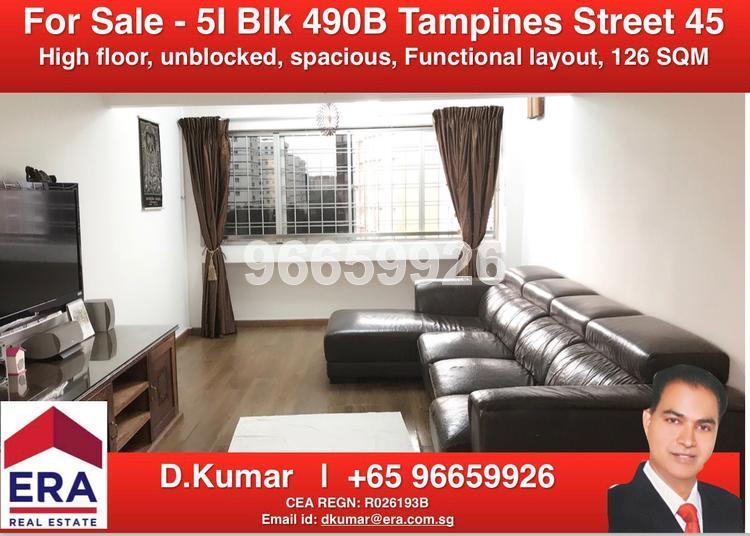 Blk 490B Tampines Street 45 (Tampines), HDB 5 Rooms #157104692